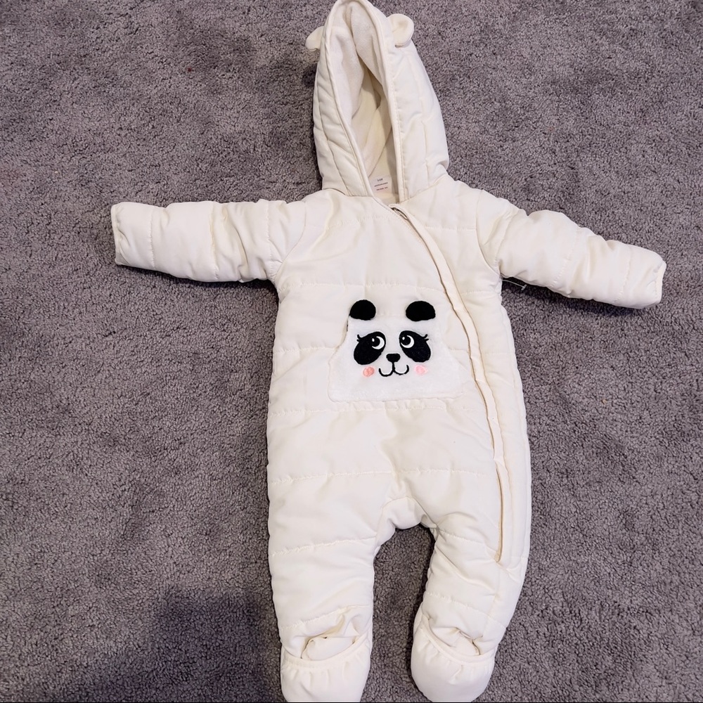 Baby envelope coat jumpsuit plush bear overall new